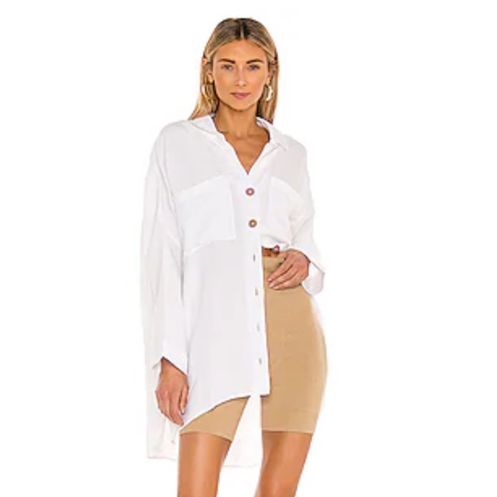 NWT SHOW ME YOUR MUMU JOHNS BUTTONDOWN SHIRT